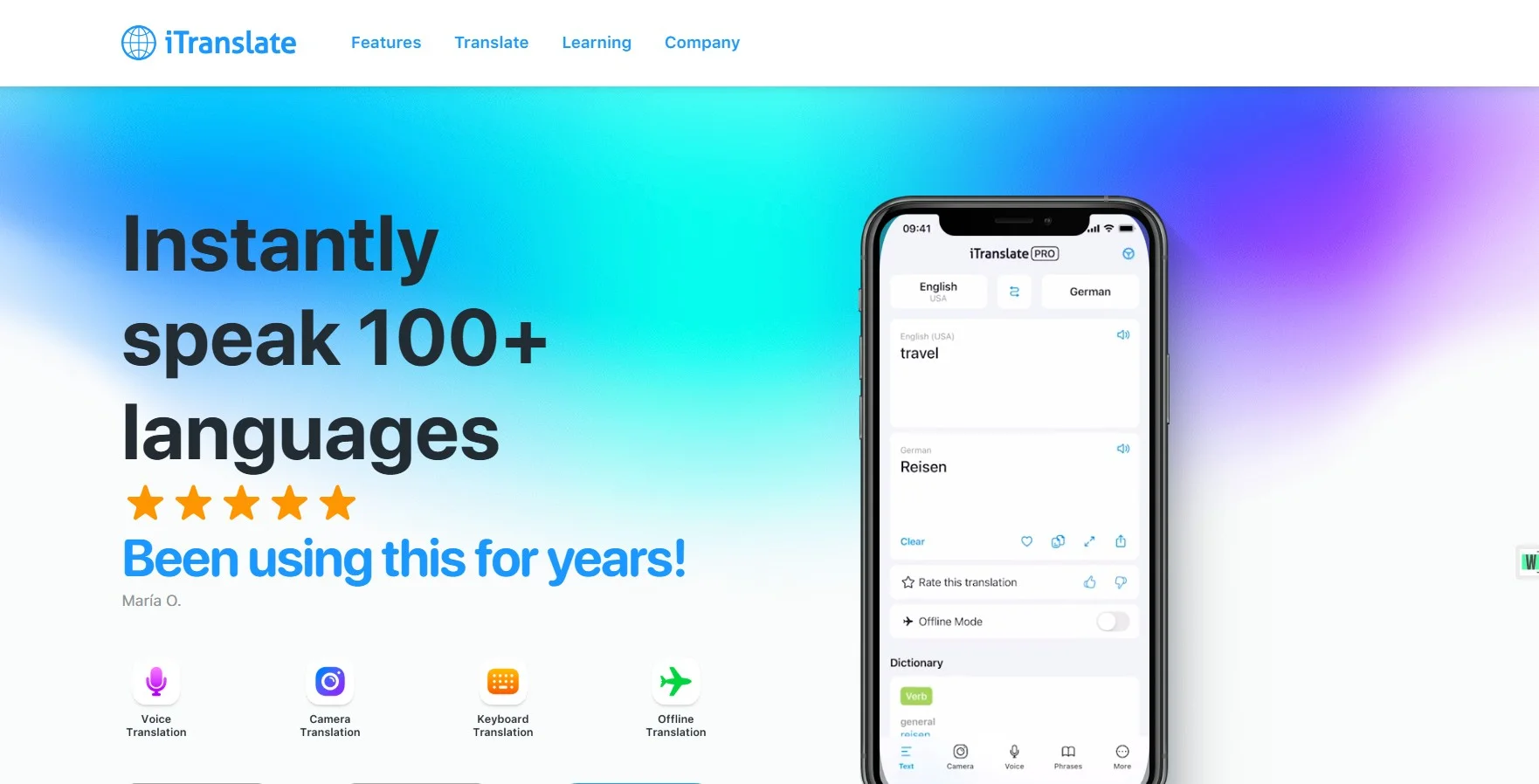 موقع ITranslate موقع ITranslate