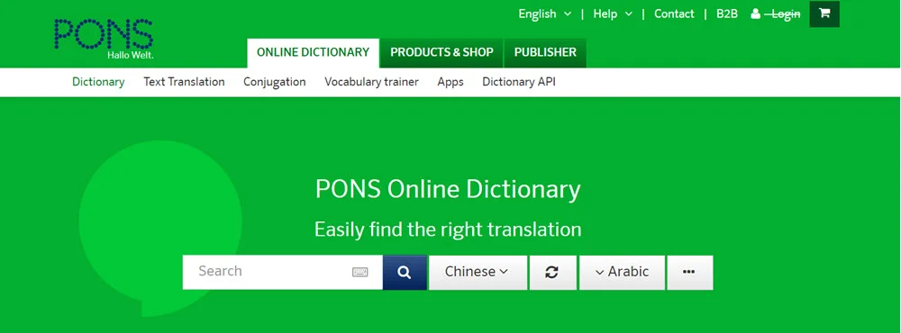 Pons dictionary