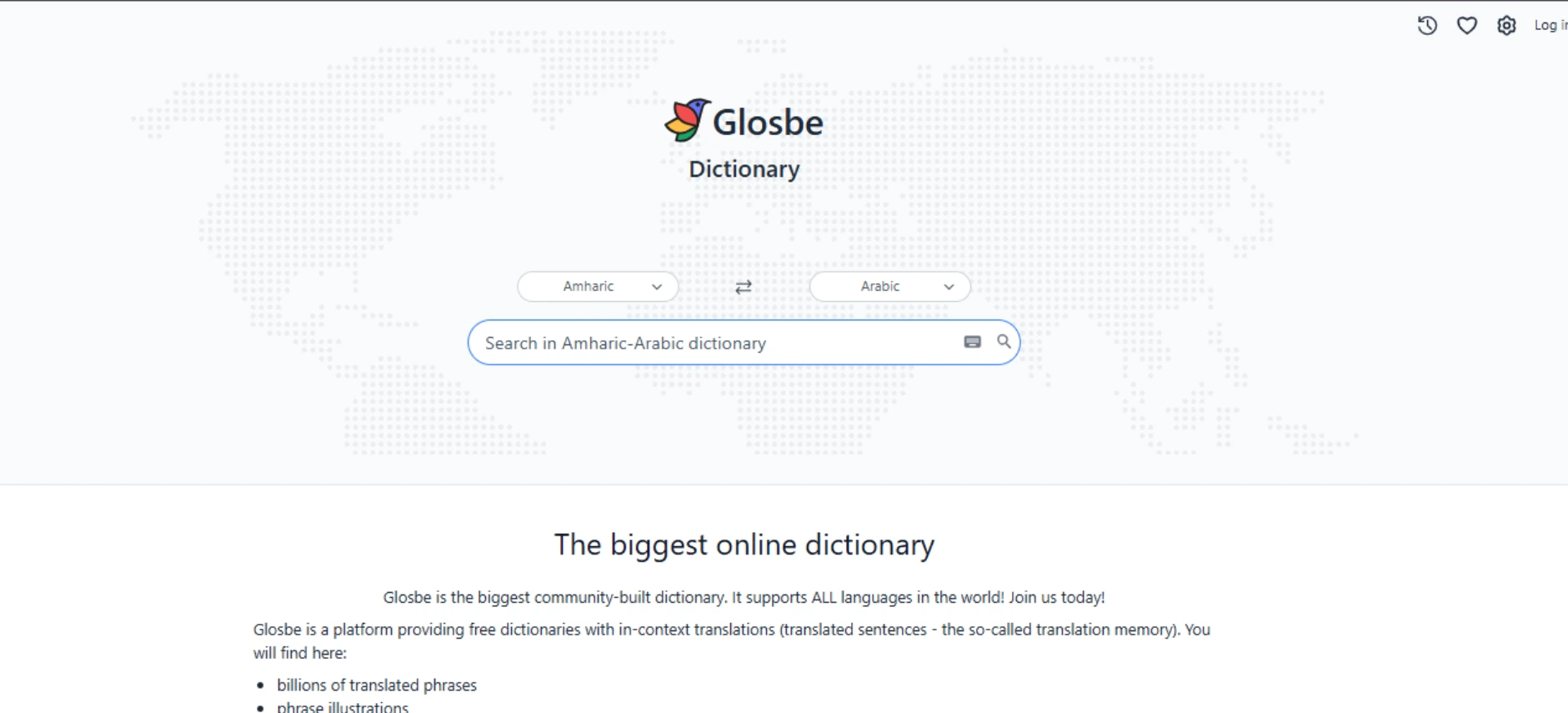 موقع ترجمة Glosbe 